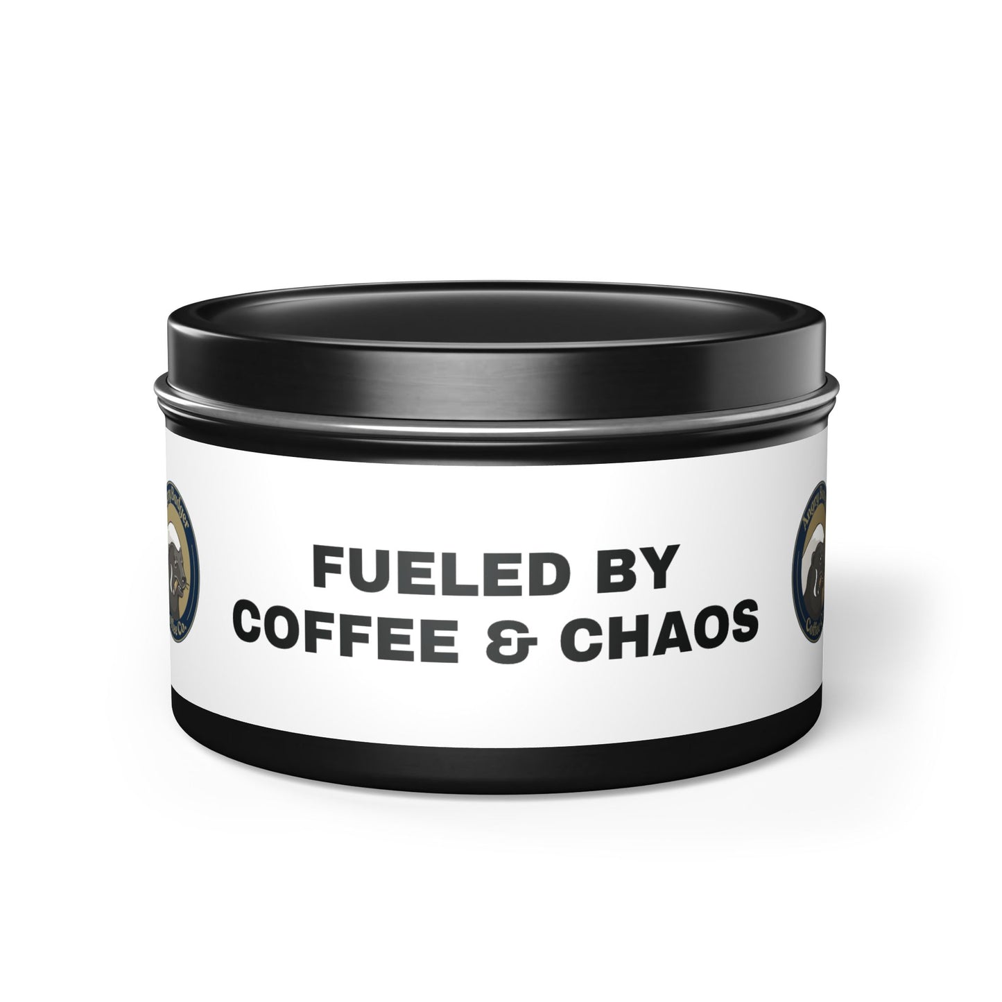 Coffee & Chaos Scented Tin Candles – Perfect Gift for Coffee Lovers