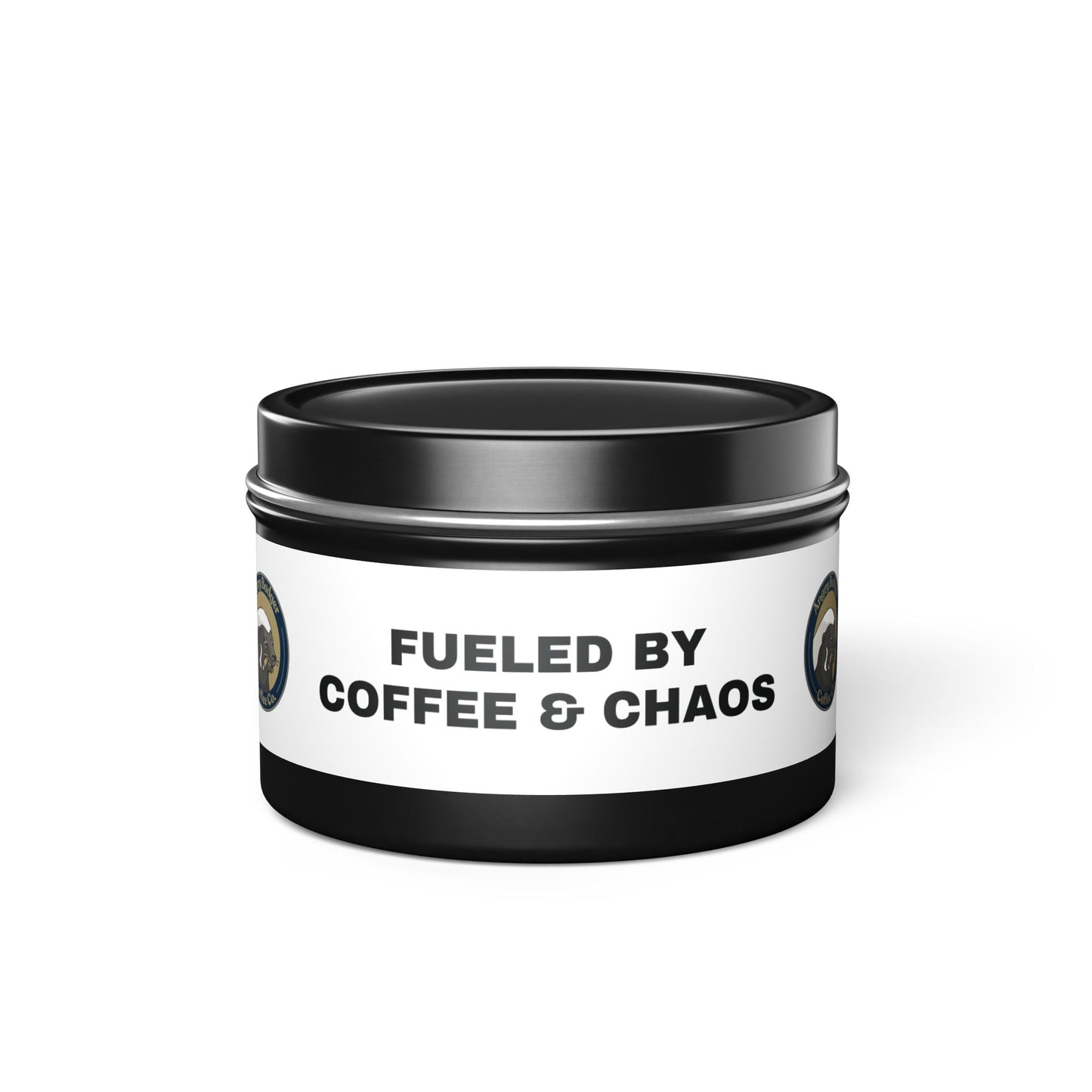 Coffee & Chaos Scented Tin Candles – Perfect Gift for Coffee Lovers