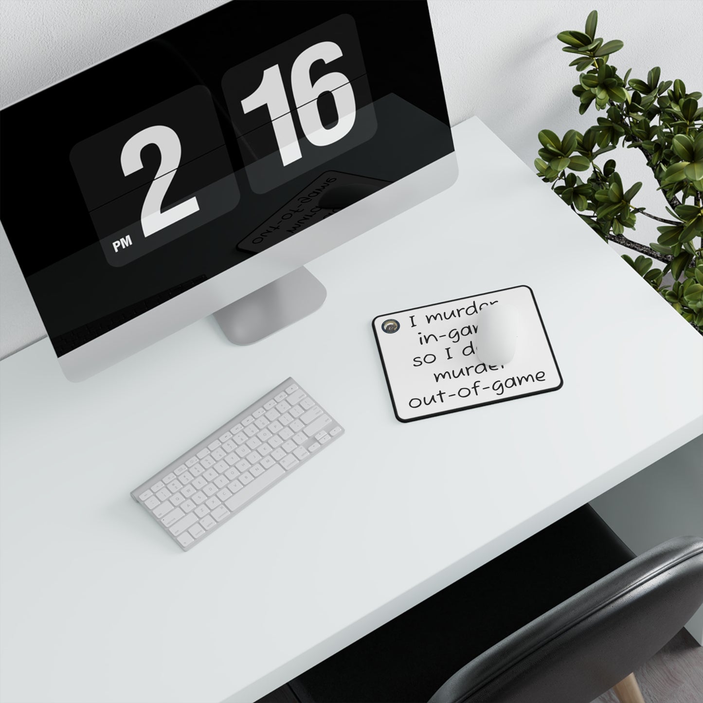 Non-Slip Gaming Mouse Pad - 'I Murder In-Game'