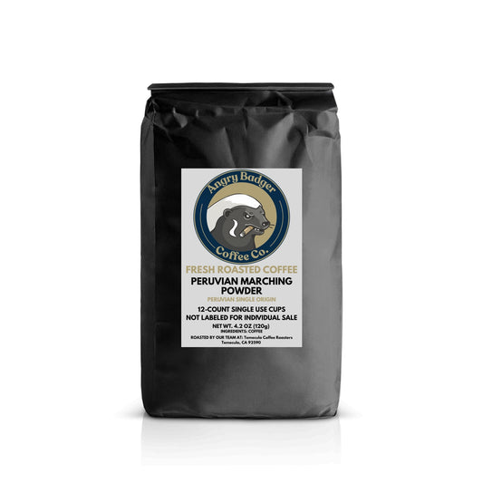 Peruvian Marching Powder Coffee Pods - 12 Count